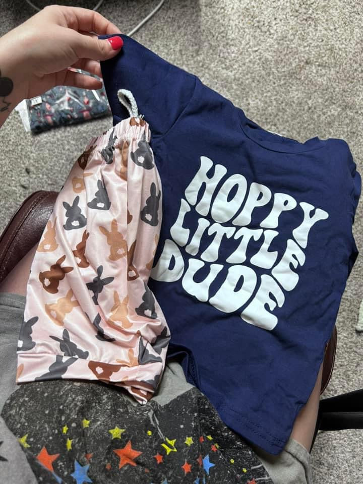 Hoppy Little Dude Boy Shorts Set