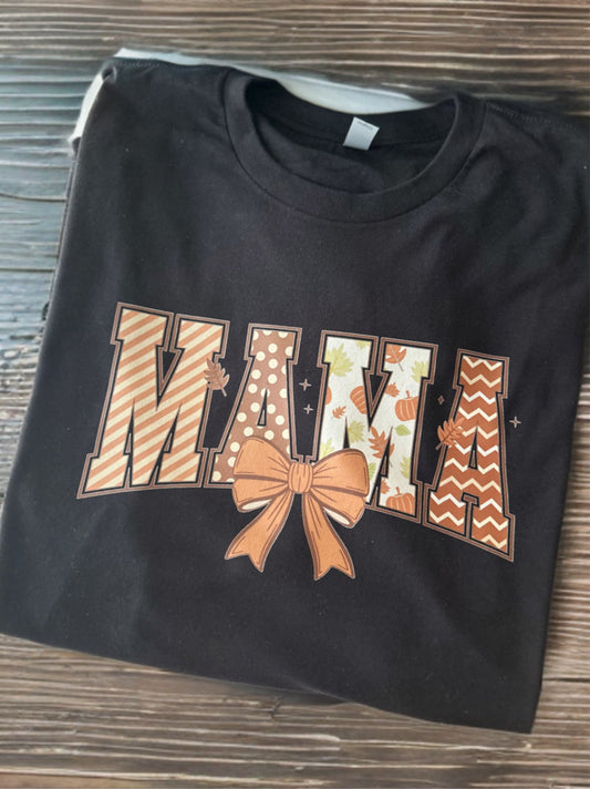 Mama Fall Coquette Tee