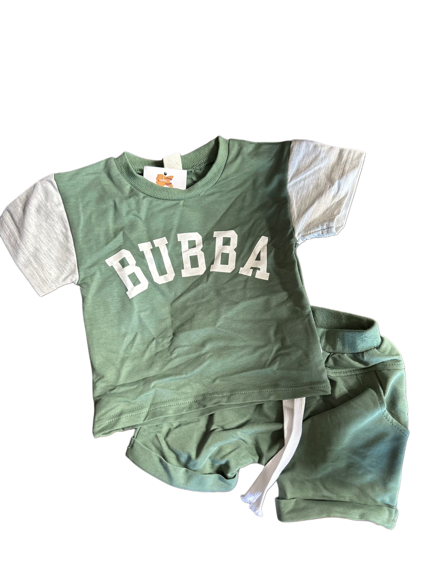 Green Bubba Shorts Set