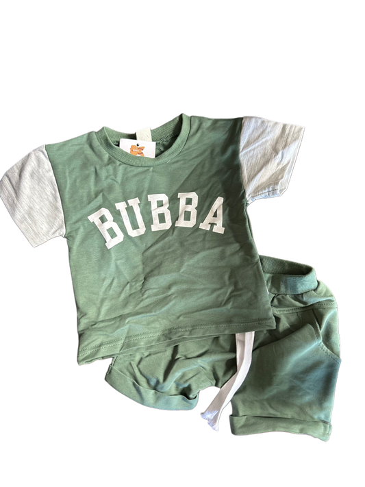 Green Bubba Shorts Set