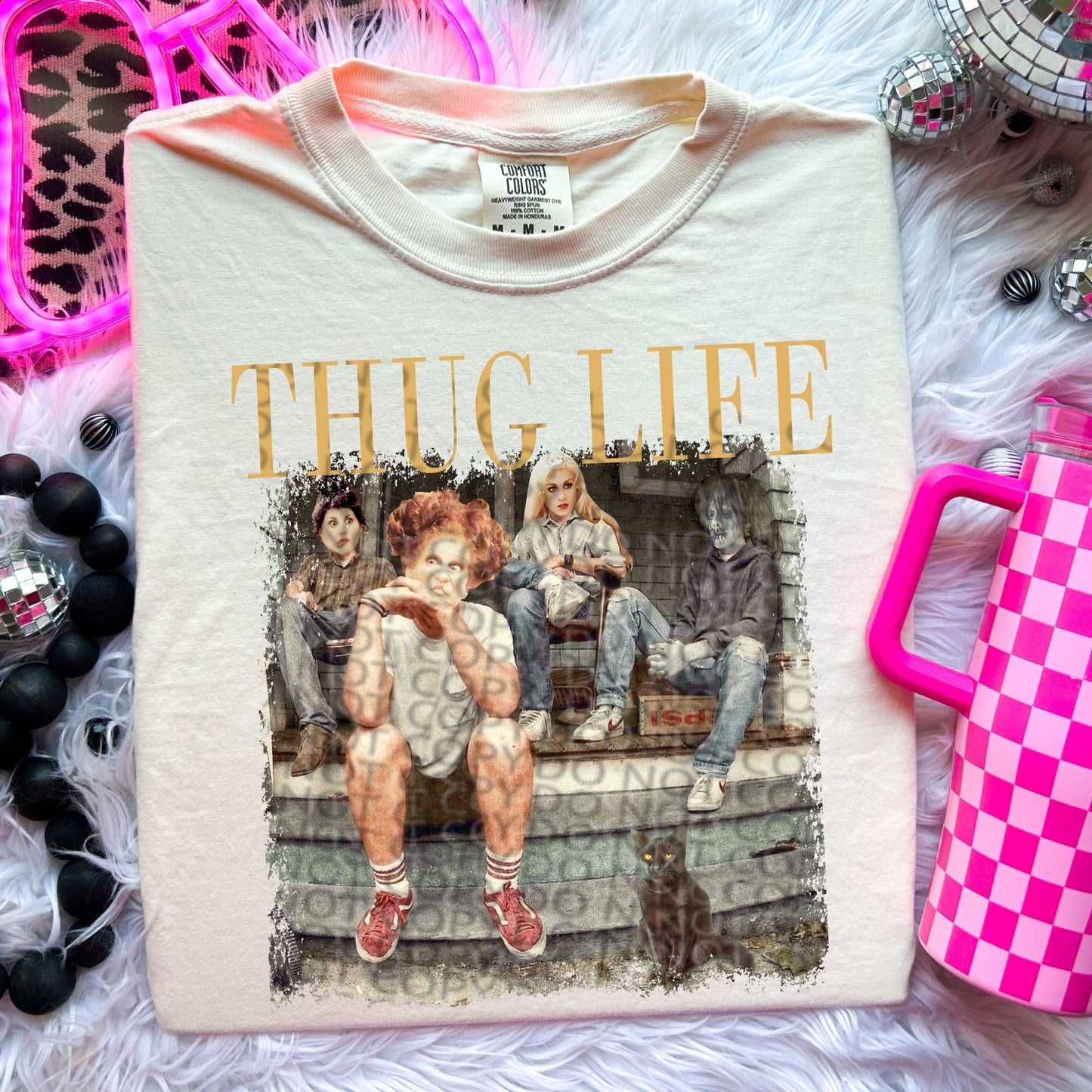 Thug Life witch sisters comfort colors tshirt