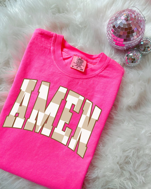 ADULT DTF PRINTED Amen Tee