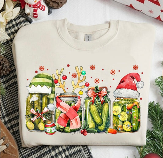 Pickle Jar Christmas Tee / Crewneck