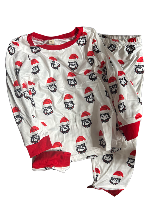 Collegiate Christmas Pajamas (GA Bulldogs)