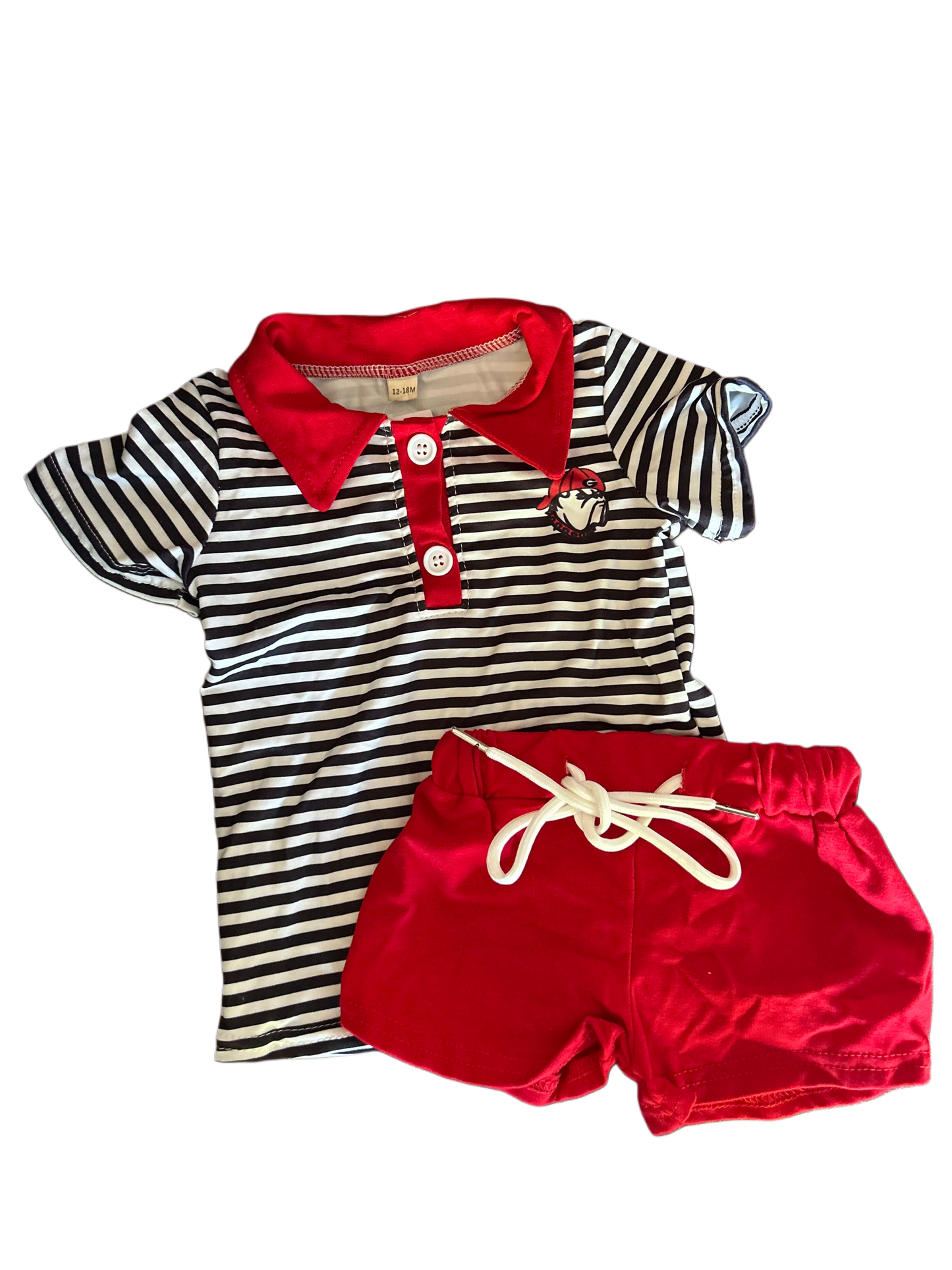 GA Bulldogs Boy Shorts Set