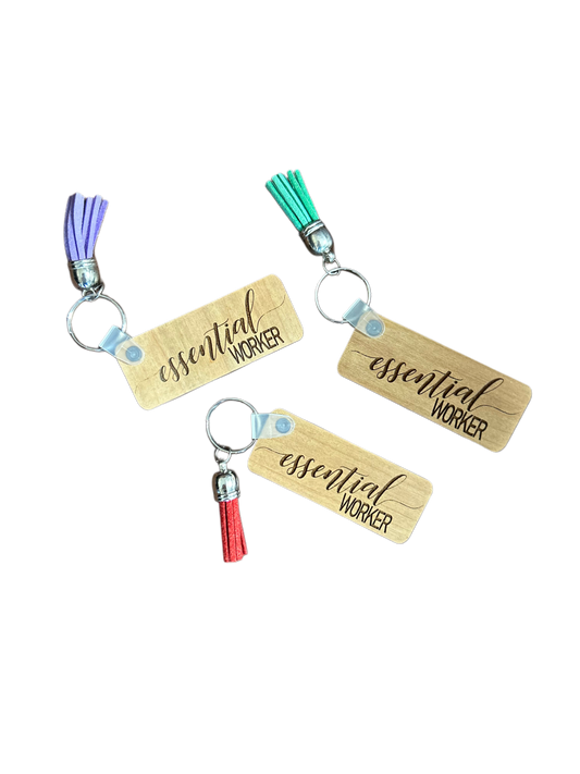 Essential Workers Key Chain (color sent at random)