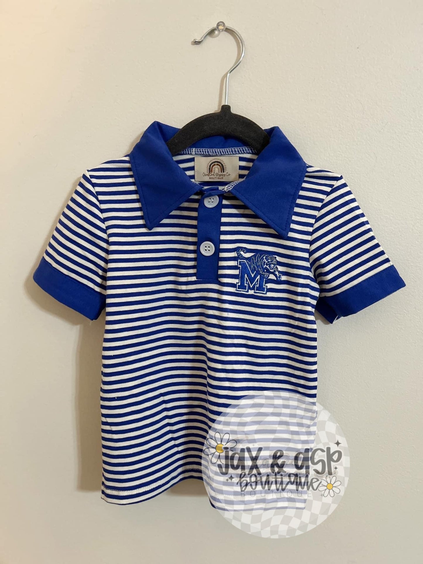 Memphis Tigers Embroidered Collection Boy Polo