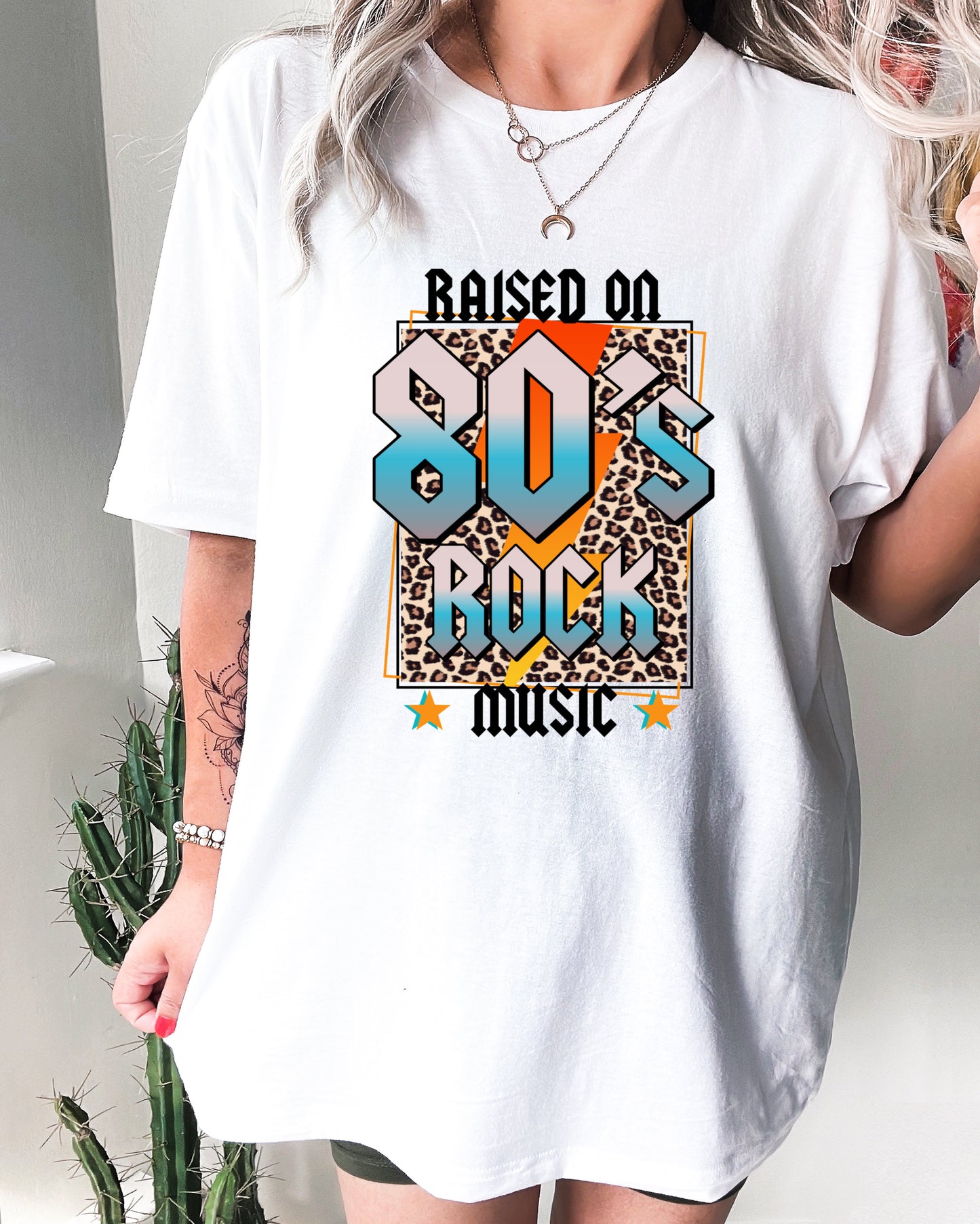 Raised On 80s Rock Music Tee