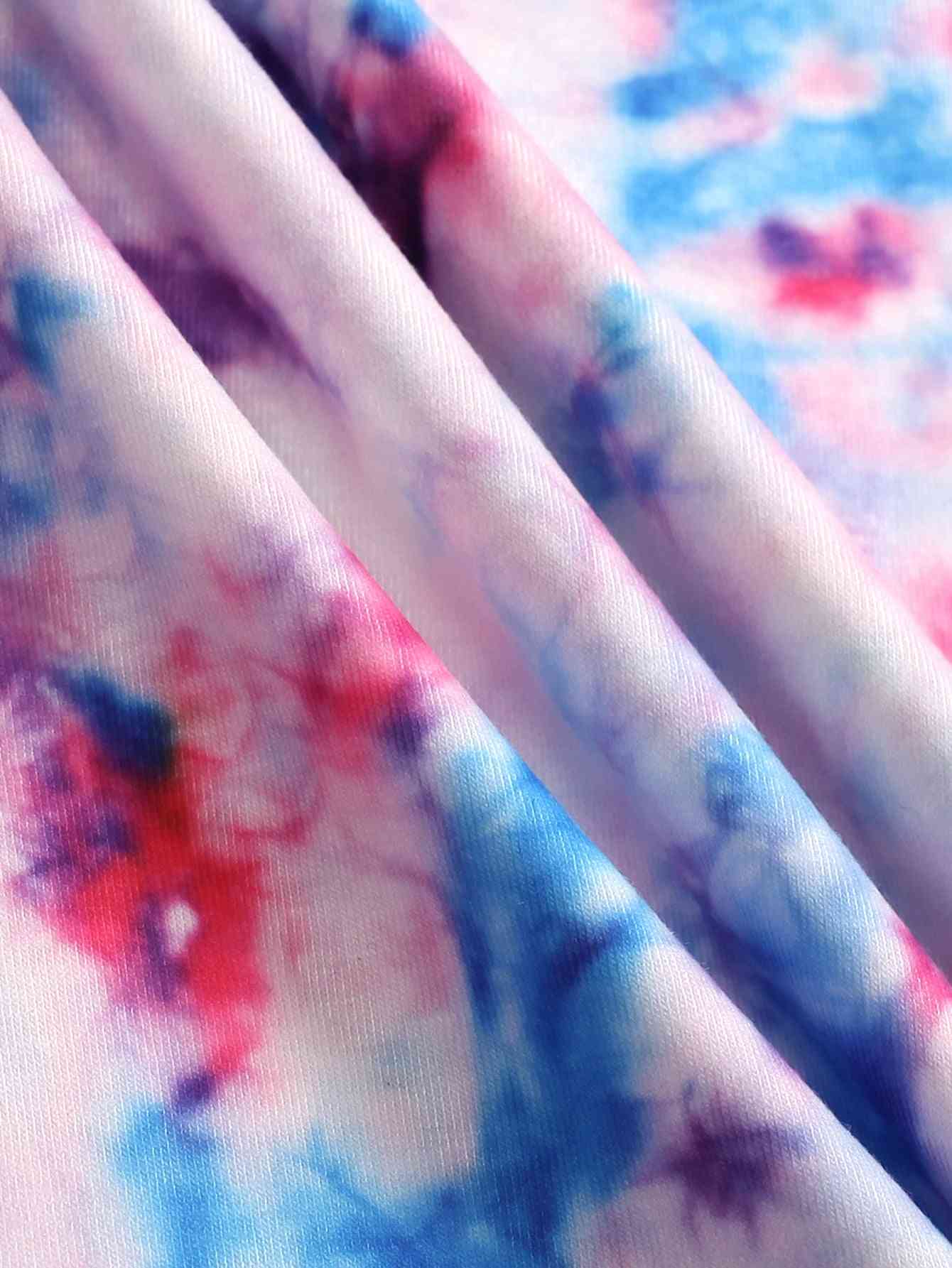 Graphic Tie-Dye Racing Short Sleeve Tee