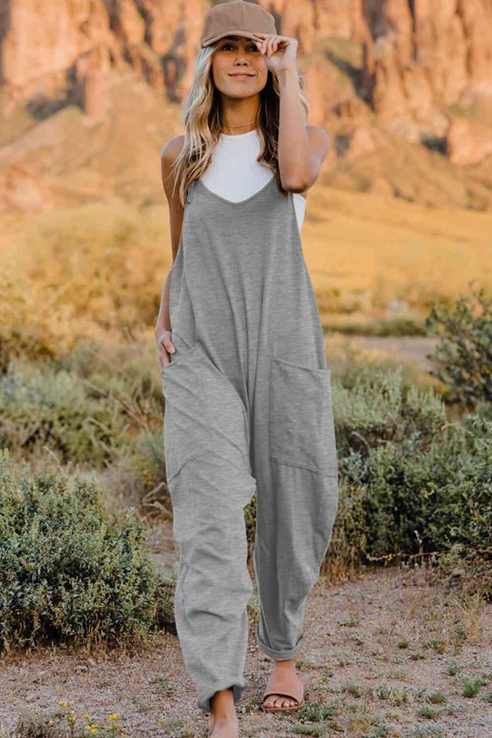 Viral Oversized Jumpsuit with Pocket