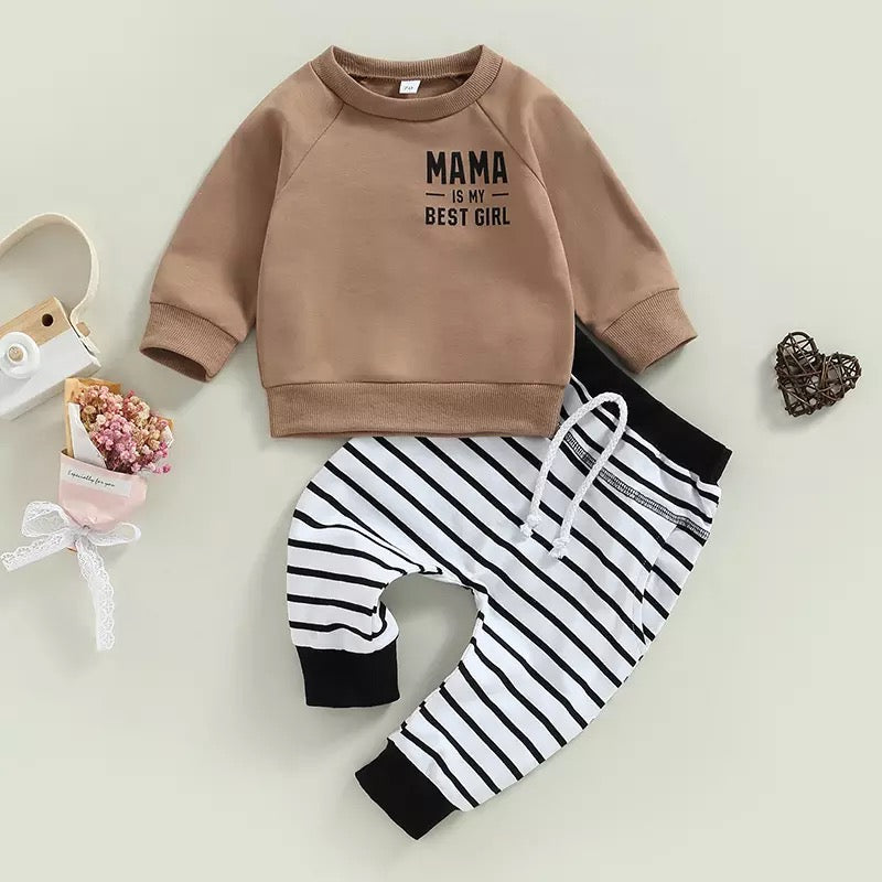 Mama Is My Best Girl Jogger Set