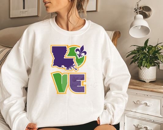 Love Louisiana Crewneck