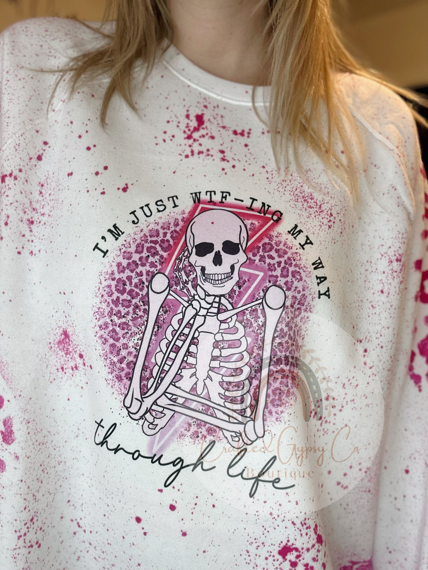 Wtf-ing My Way Through Life Crewneck