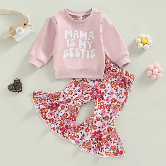 Mama is my bestie bell set