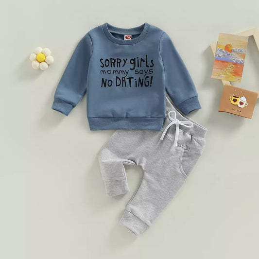 Sorry Girls Boy Jogger Set