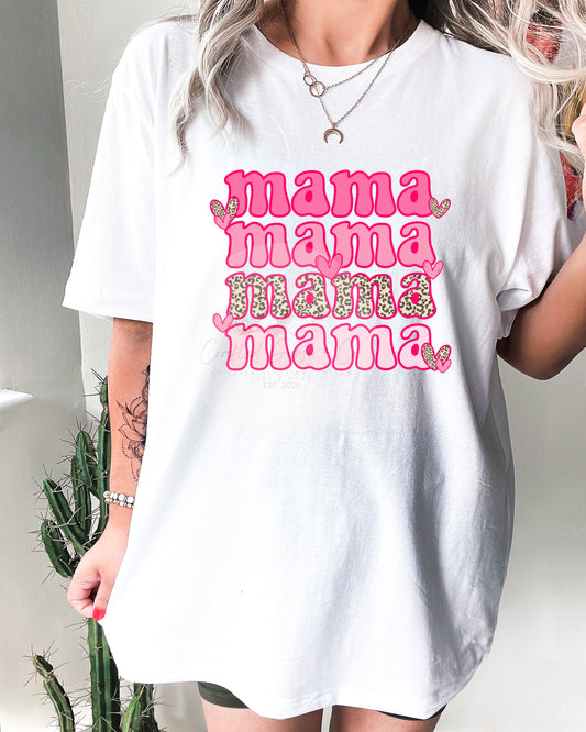 Pink Hearts Mama Tee