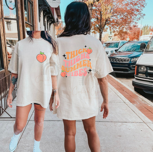 Thick Thighs Summer Vibes Tee